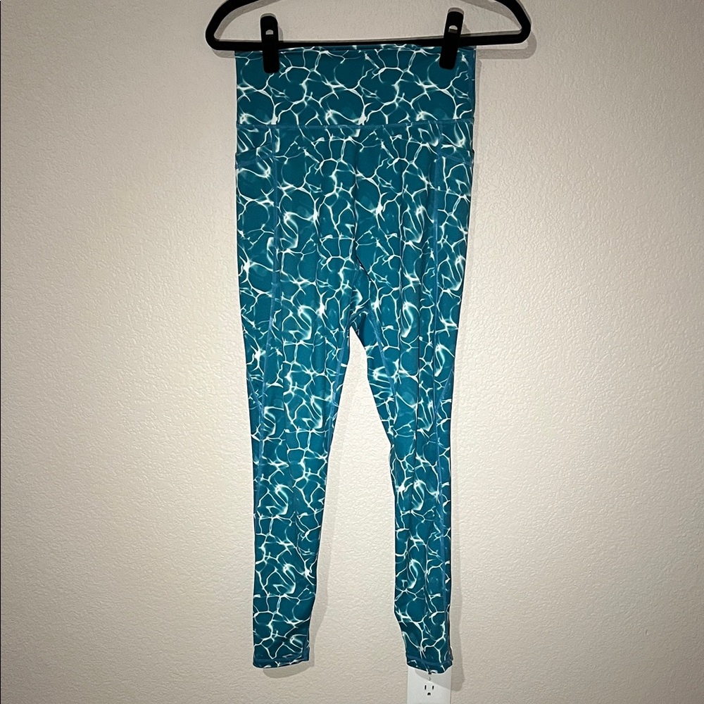 BuffBunny Collection Limitless Pocket Legging Aqua Reflection Large